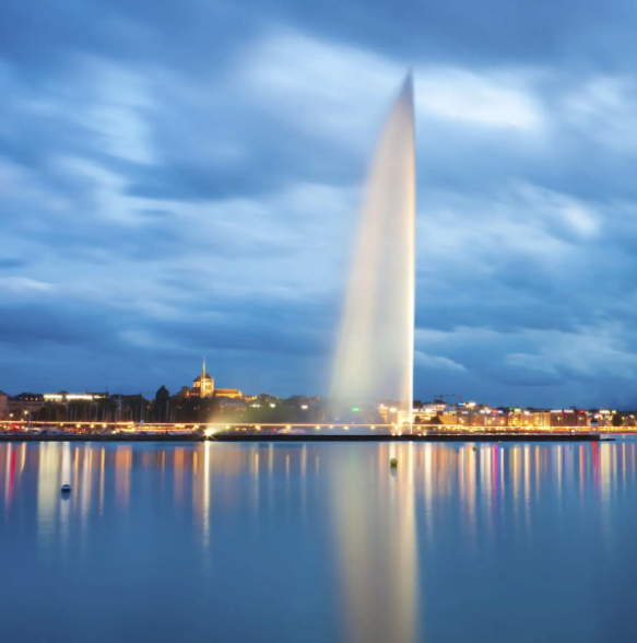 Geneva lakeside view